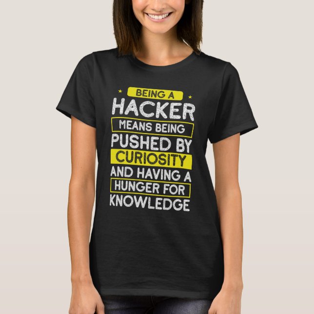 Camiseta Hackers éticos programando cibersegurança online (Frente)