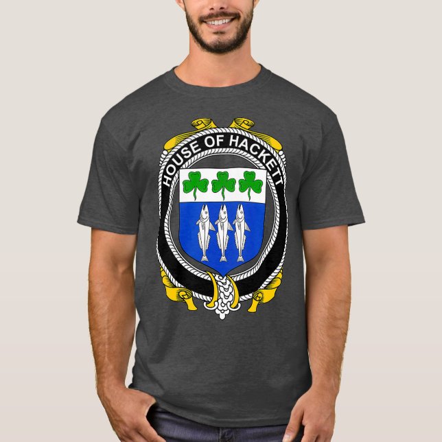 Camiseta Hackett Casaco de Guarda Familiar de Armas (Frente)
