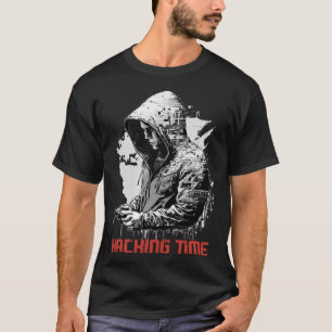 Camiseta Hacking Time Vintage Style Cybersecurity Hacking E
