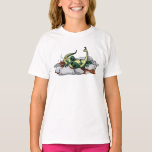 Camiseta Hadrosaurus Relaxando Em Uma Jacuzzi.