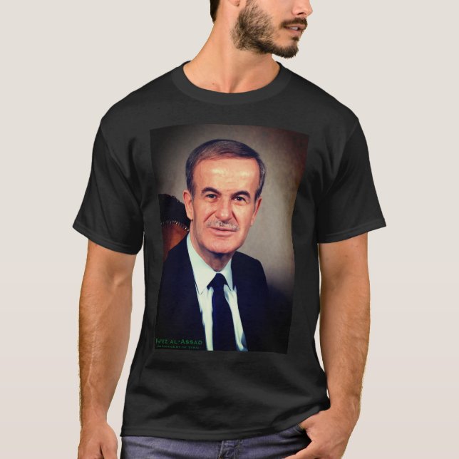 Camiseta Hafez al-Assad, 18.º Presidente da Síria (Frente)