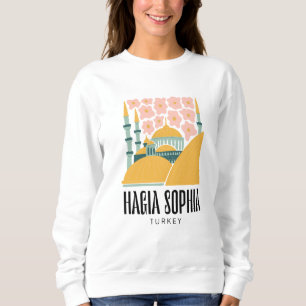 Camiseta Hagia Sophia Istanbul Turquia viagem floral