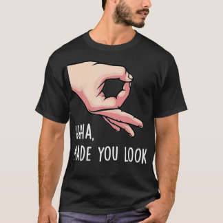 Camiseta Haha Fez Você Parecer Engraçado Jogo De Mão Do Cír