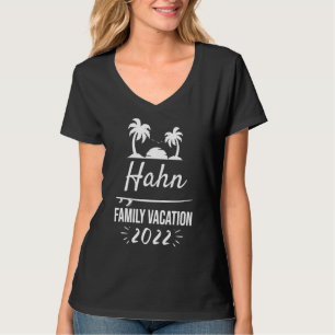 Camiseta Hahn Family Vacation Tropical Group Trip Beach