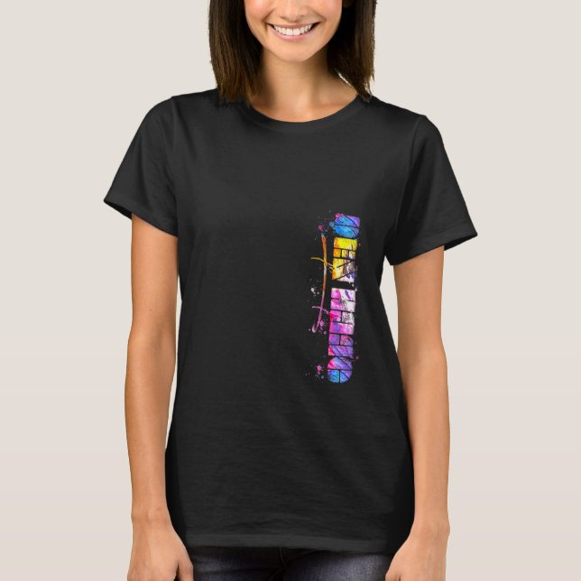 Camiseta Haia - Letra Watercolor Den Haag (Frente)