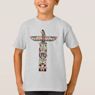 Camiseta Haida Thunderbird Symbolismo Haida Nativo