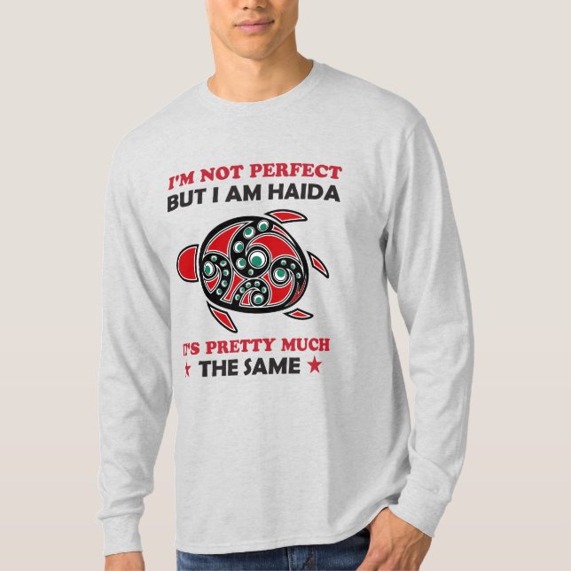 Camiseta Haida Turtle Haida Prioridade Nativa (Frente)