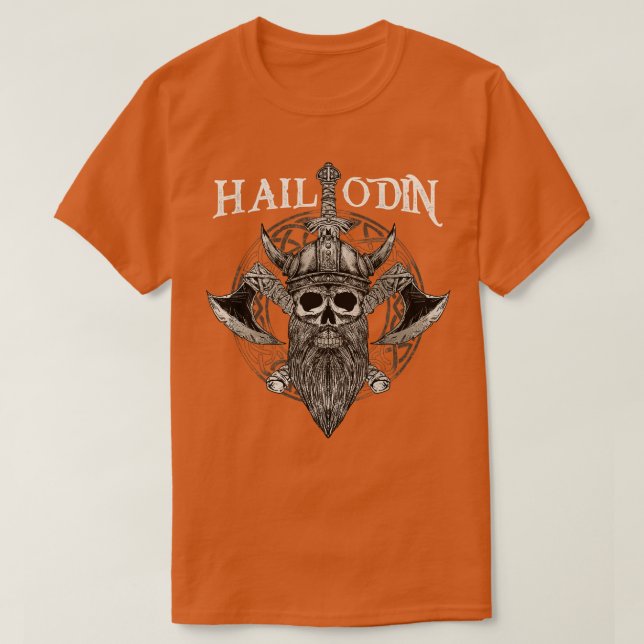 Camiseta Hail Odin Viking Valhalla 3 (Frente do Design)