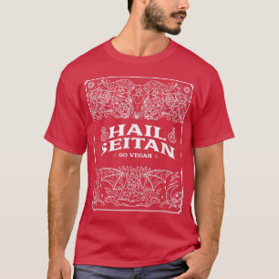 Camiseta Hail Seitan Go Vegan Funny Vegan Herbivore Vegeta