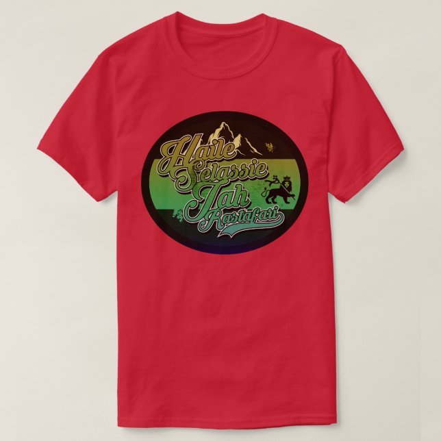 Camiseta Haile Selassie I Label (Frente do Design)