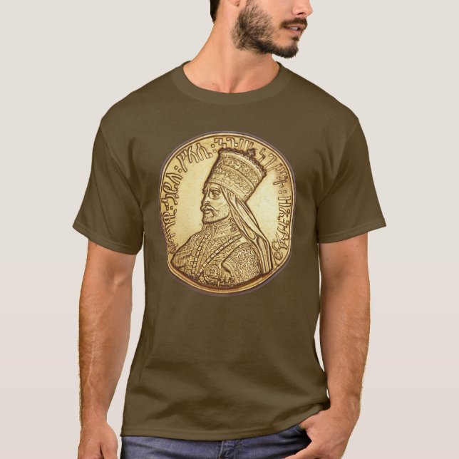 Camiseta Haile Selassie império of Ethiopia Rastafari Shirt (Frente)
