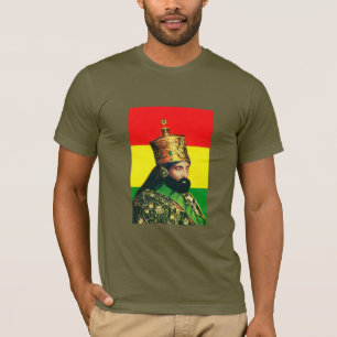 Camiseta Haile Selassie Jah Rastafari Reggae Rasta Raízes