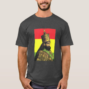Camiseta Haile Selassie Jah Rastafari Reggae Rasta Raízes 