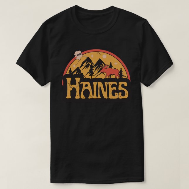 Camiseta Haines, Alasca (Frente do Design)