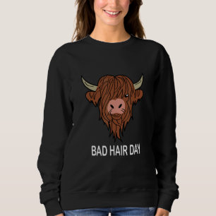 Camiseta Hair Day Bull Bad Hairstyle Cotação Humor Barber