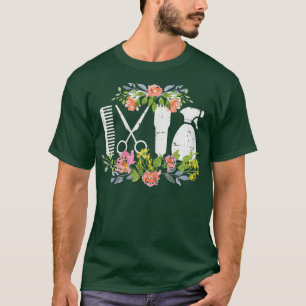Camiseta Hair Styling Tool Flor Hairdresser Hairstylist