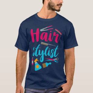 Camiseta Hair Stylist Cute Hair Salon Styling