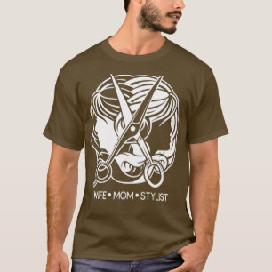 Camiseta Hair Stylist Oferece Esposa Mãe Stylist Beauty Sal