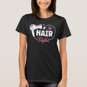 Camiseta Hair Stylist Tesoura Barber Salon Hairstylist