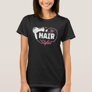 Camiseta Hair Stylist Tesoura Barber Salon Hairstylist