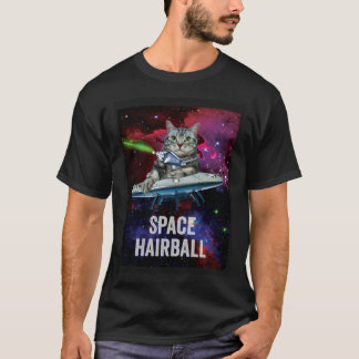 Camiseta Hairball Espacial do Gato do Gato do alienígena
