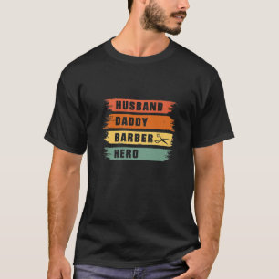 Camiseta Hairdresser Fath do Pai Barber Hero Vintage