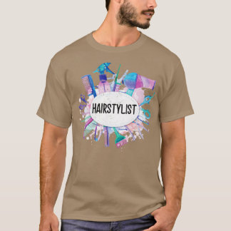 Camiseta Hairdresser Hair Cut Tools Mulheres Hairstylist