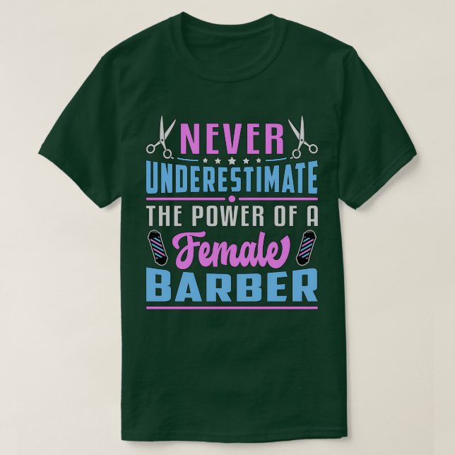Camiseta Hairdresser Hair Stylist Tesoura Haircut Gift Ide (Frente do Design)