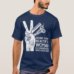 Camiseta Hairdresser Linda Mulher Cabelo Hairstylist Presen