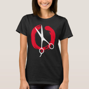 Camiseta Hairdresser Love Hairdryer Scissor Barber Hair Br