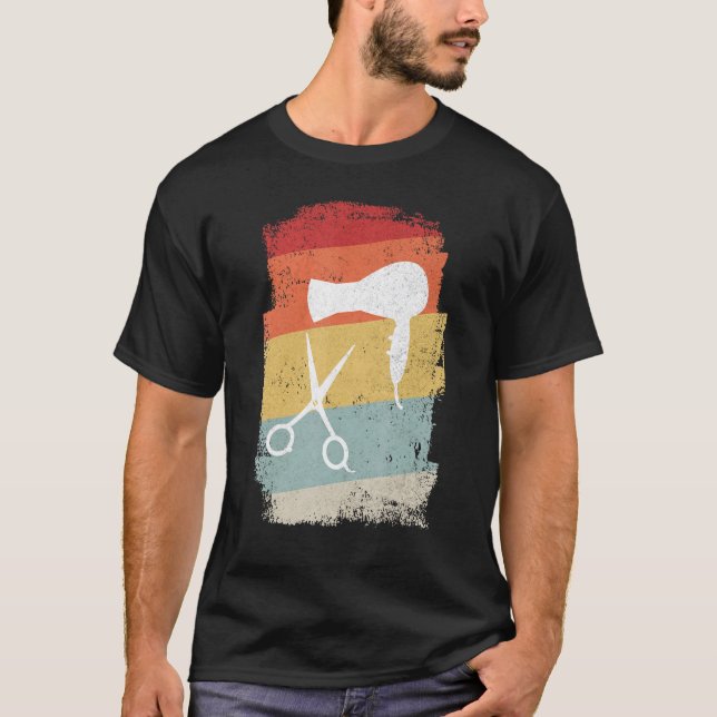 Camiseta Hairdresser Retro Hairdresser Mestre (Frente)