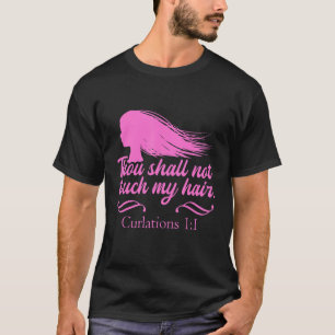 Camiseta Hairstyle Humorístico Curly Verse Cote Hairstylist