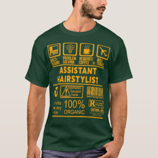 CAMISETA HAIRSTYLIST ASSISTENTE NICE DESIGN 2017