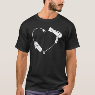 Camiseta Hairstylist Barber Fornece tesoura de cabeleireiro
