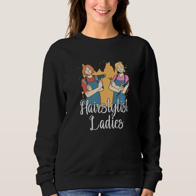 Camiseta Hairstylist Ladies  Salon Coiffeur Hairdresser Hai (Frente)