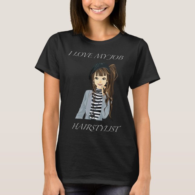 Camiseta Hairstylist & Nail Beautician (Frente)