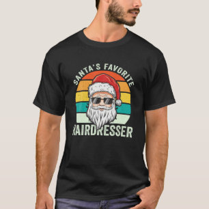 Camiseta Hairstylist Papais noeis de Natal Favoritos