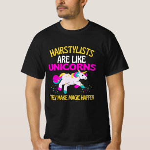 Camiseta Hairstylist Unicorn, Magical Unicorn Hairdresser