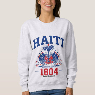 Camiseta Haiti 1804 Bandeira Patriótica Vintage Gráfica Her