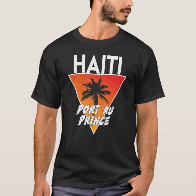 Camiseta Haiti Com Cores Ensolaradas (Frente)