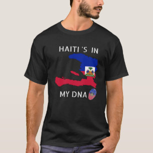 Camiseta Haiti está no meu DNA Dia de Bandeira Haitiano Org