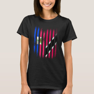 Camiseta Haiti Flag Trinidad e Tobago Grown Country Flags S