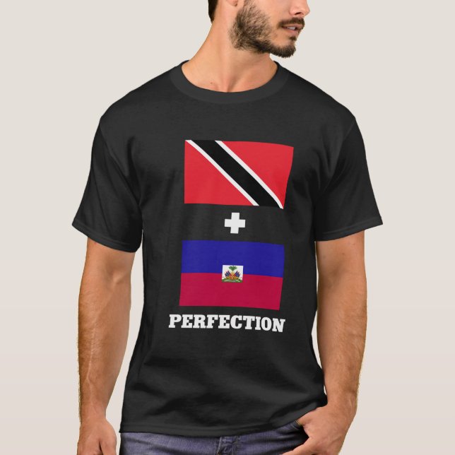 Camiseta Haiti Flag Trinidad E Tobago Perfeição (Frente)
