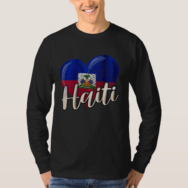Camiseta Haiti Haitian Country Flag Day Love Heart Proud Ay (Frente)
