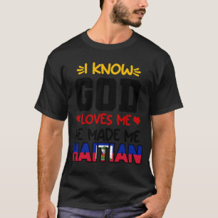 Camiseta Haiti Haitian Love Flag Orud Ayiti Deus Heart Me H
