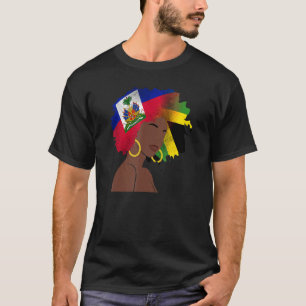 Camiseta Haiti Haitiano América Jamaica Caribe Mulher Menin