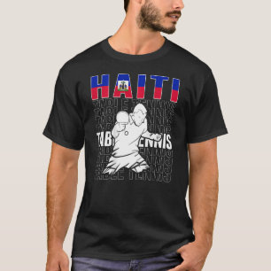 Camiseta Haiti Mesa de apoio à Tênis haitiana Ping Pong T