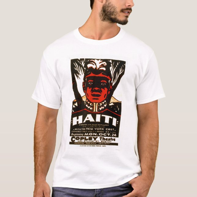 Camiseta Haiti Napoleon preto WPA 1938 (Frente)