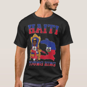 Camiseta Haiti Young King Haitian Flag Day Melanin For Blac