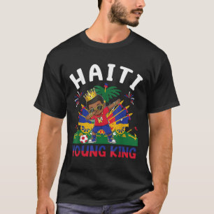 Camiseta Haiti Young King Haitian Flag Day Melanin For Blac